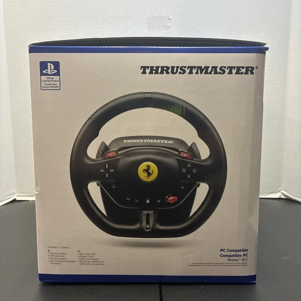 Thrustmaster T98 Ferrari 296 GTB Edition Racing Wheel Black for PlayStation 4/5